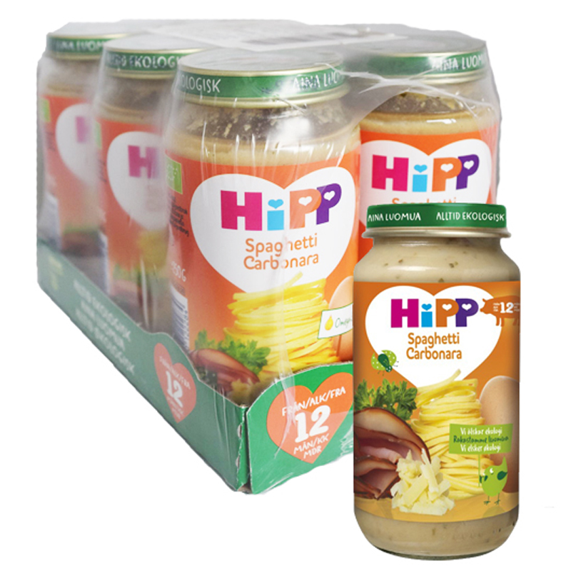 Hel Låda Barnmat Spaghetti Carbonara 6 x 250g - 72% rabatt