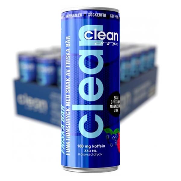 CLEAN DRINK Friska bär 33cl x 24 st