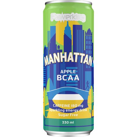 Powerking Manhattan Bcaa Energidryck 33cl