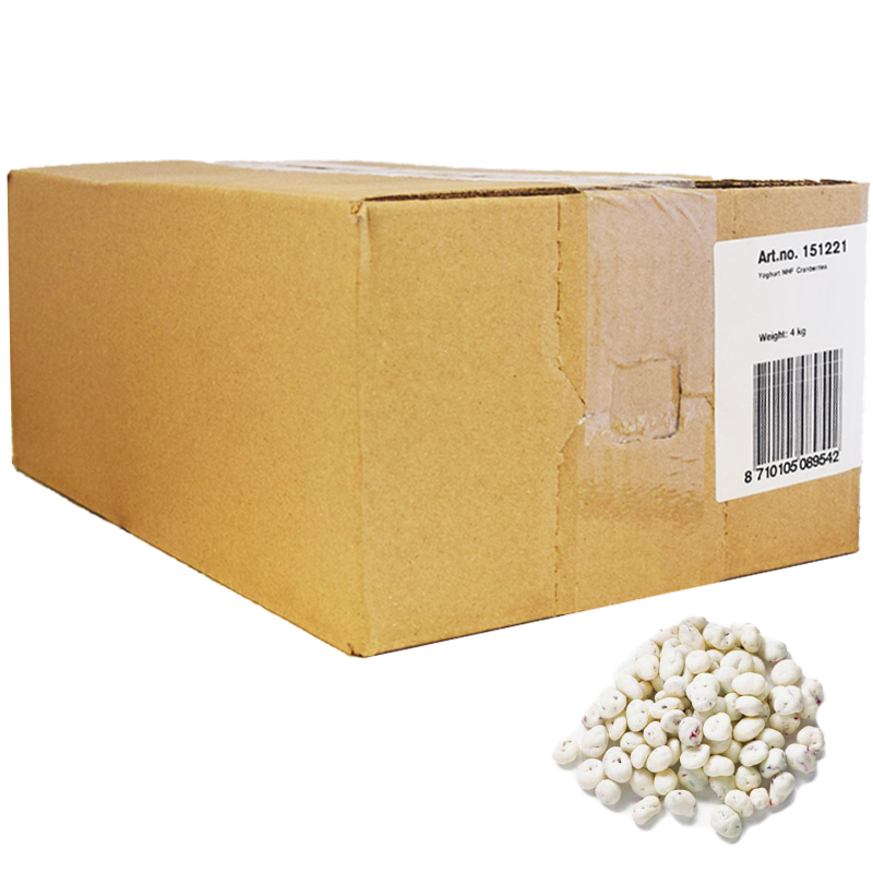 Hel Låda Tranbär- & Yoghurtgodis 4kg - 82% rabatt