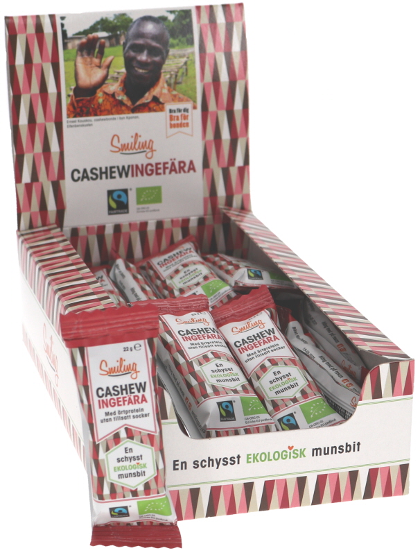 Cashew- & Ingefärabars 24-pack - 43% rabatt