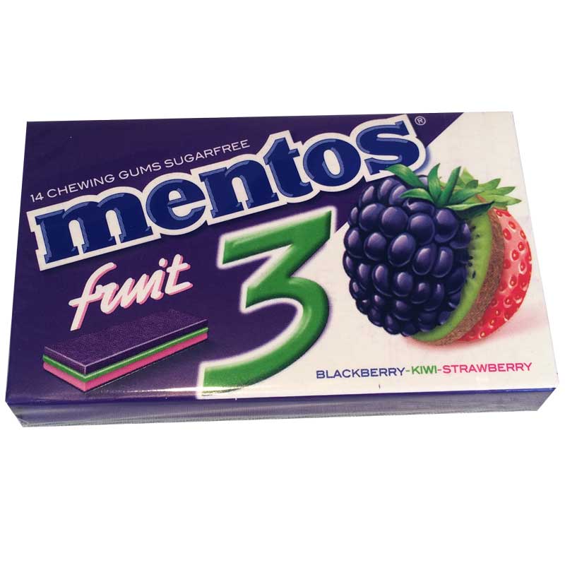 Mentos Blackberry/Kiwi/Strawberry - 44% rabatt