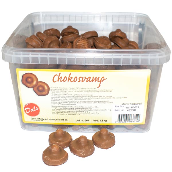 Chokladsvampar 1,1 kg