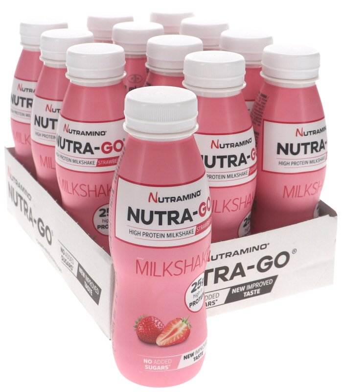 Nutra-Go Milkshake Jordgubb 12-pack - 44% rabatt