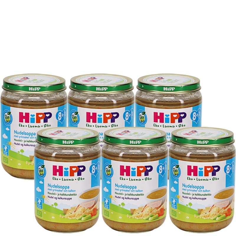 Eko Barnmat Nudel & Kalkonsoppa 6-pack - 56% rabatt