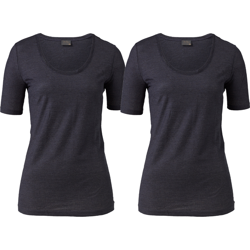 T-shirt "Navy Melange" Extra Large 2-pack - 67% rabatt