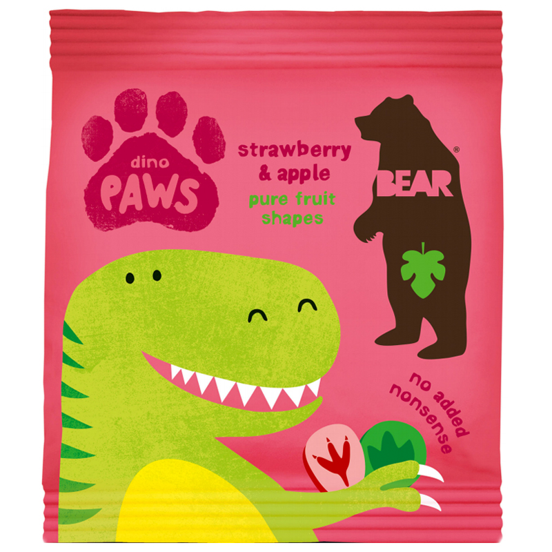 Godis ”Dino Paws Strawberry & Apple” 20g - 29% rabatt