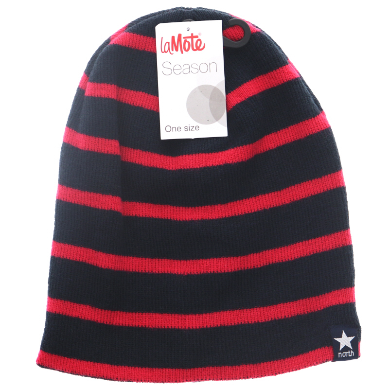 Stickad Mössa Barn Deep Navy & Randig One Size - 71% rabatt