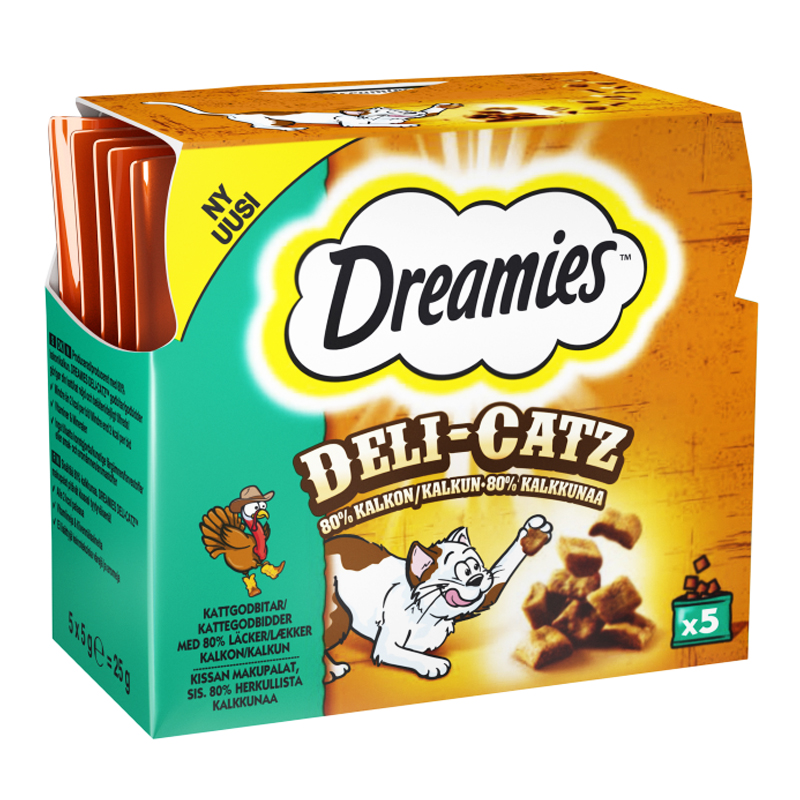 Kattgodis "Delicatz" Kalkon 5 x 5g - 66% rabatt