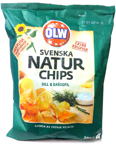 Naturchips dill & gräddfil - 67% rabatt