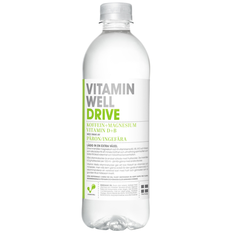 Vitamin Well Päron & Ingefära 500ml - 47% rabatt