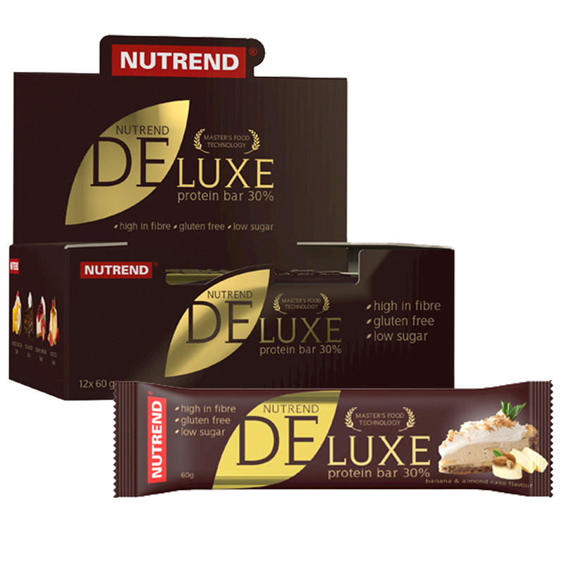 Hel Låda Proteinbars "Banana Almond" 12 x 60g - 50% rabatt