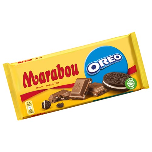 Marabou Mjölkchoklad med Oreo 185 gr