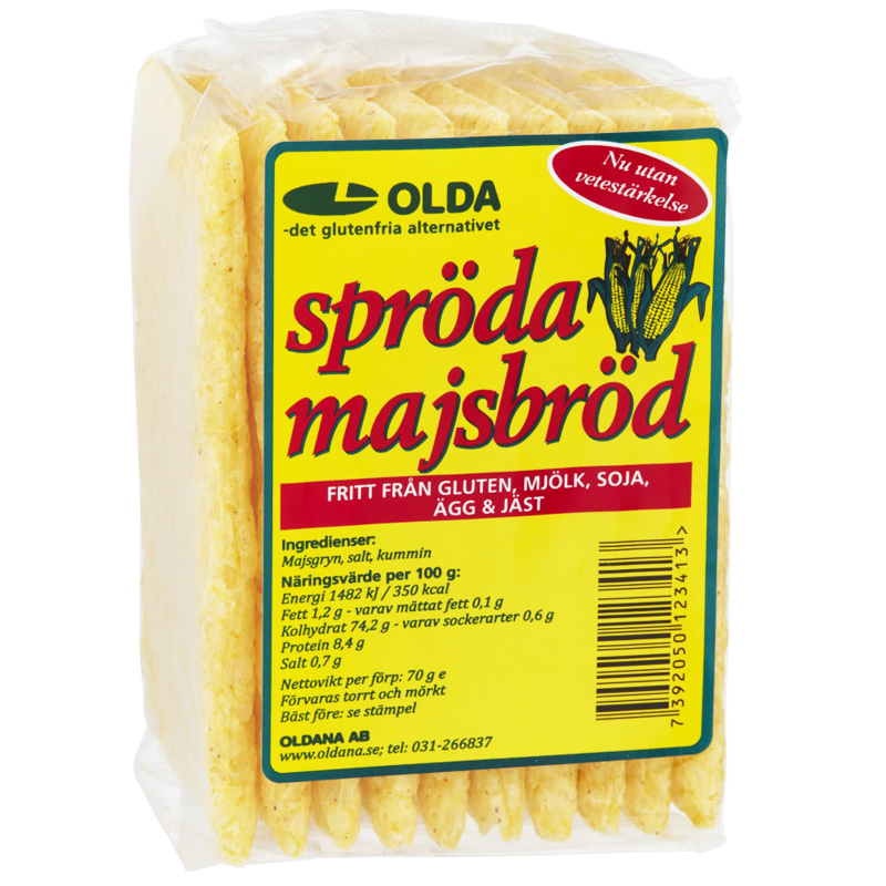 Majsbröd Spröda 70g - 18% rabatt