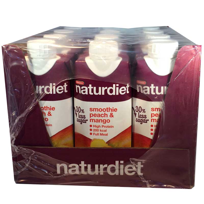 12-pack Naturdiet Smoothie Peach & Mango - 60% rabatt
