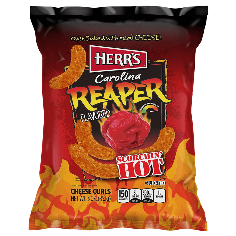 Herrs Carolina Reaper Flavoured Cheese Curls 183.4g