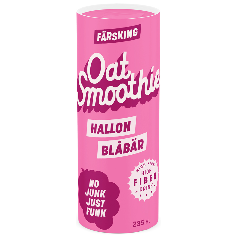 Oat Smoothie Hallon & Blåbär - 50% rabatt