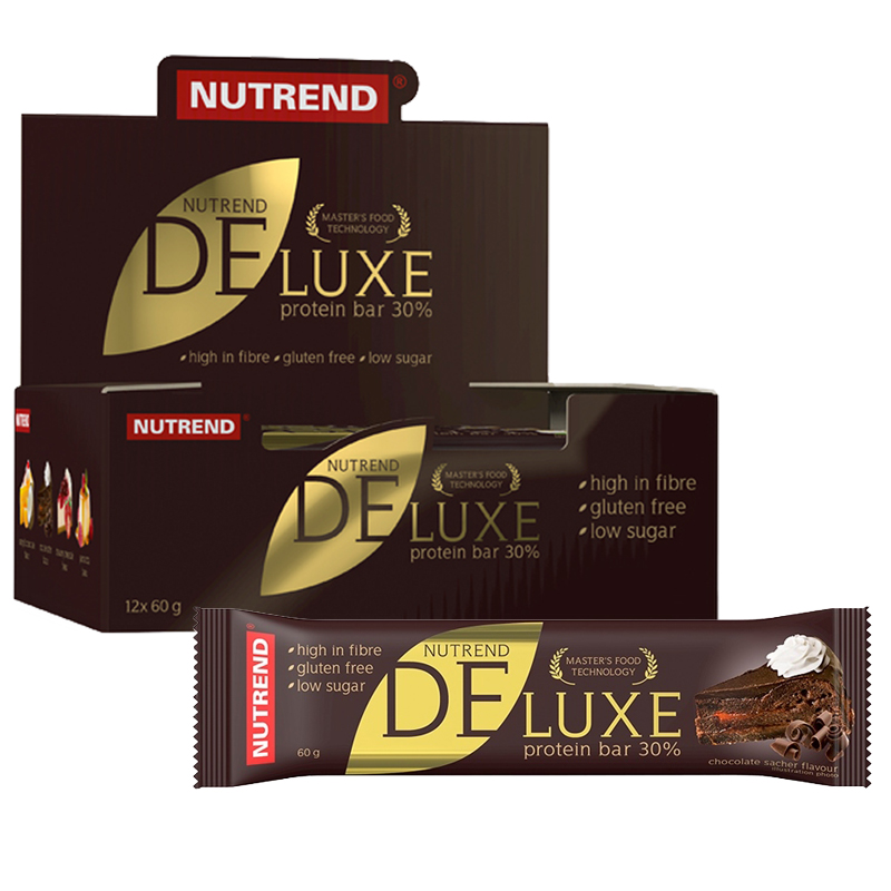 Hel Låda Proteinbars "Chocolate Sacher" 12 x 60g - 50% rabatt