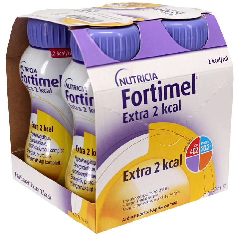 Fortimel Energy Multi Fibre Aprikos 4 x 200 ml - 48% rabatt