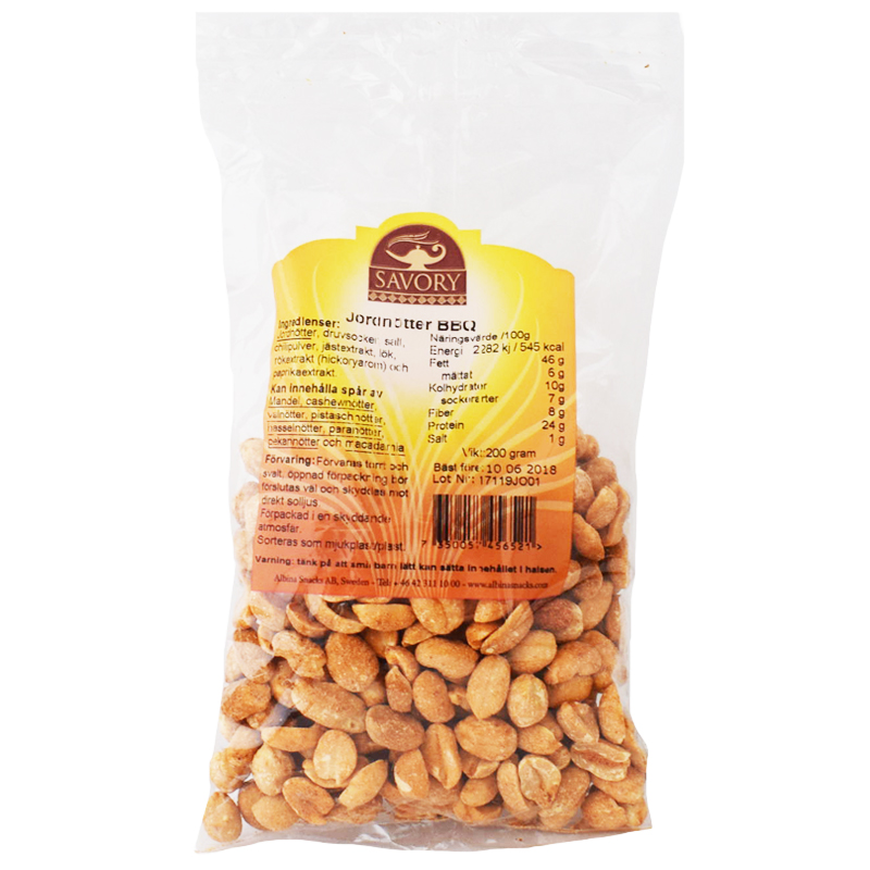 Jordnötter BBQ 200g - 50% rabatt