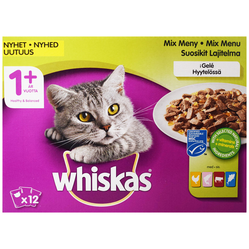 Kattmat Fisk-& Kött Meny 12-pack - 22% rabatt