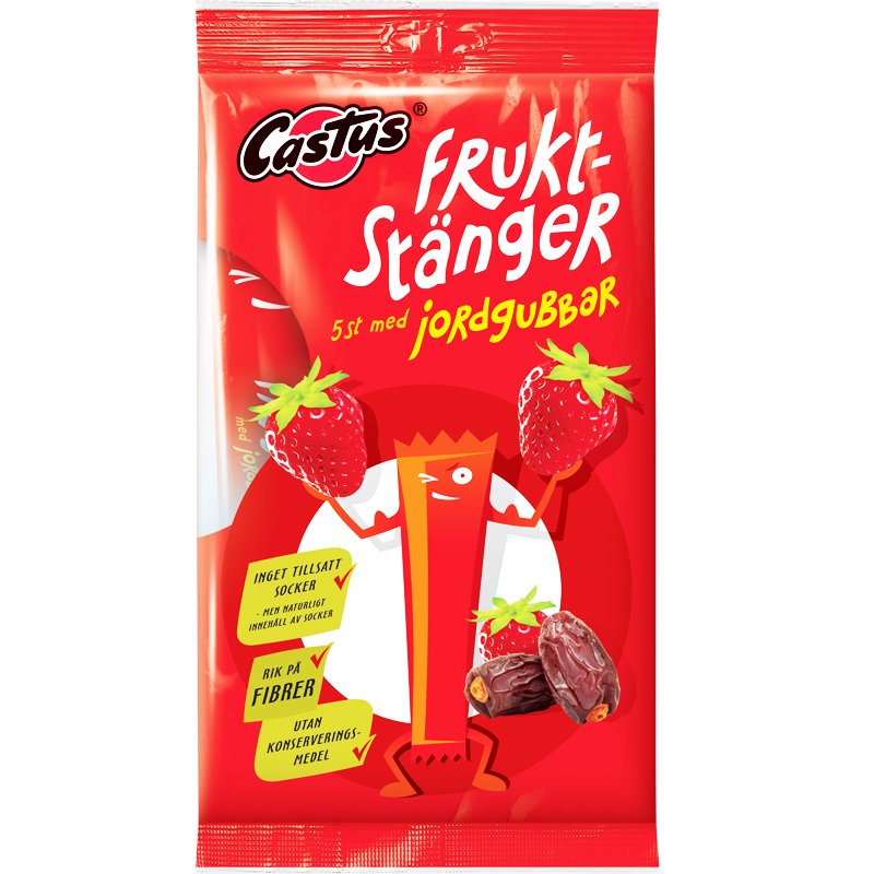 Fruktstång Jordgubb 5-pack - 21% rabatt