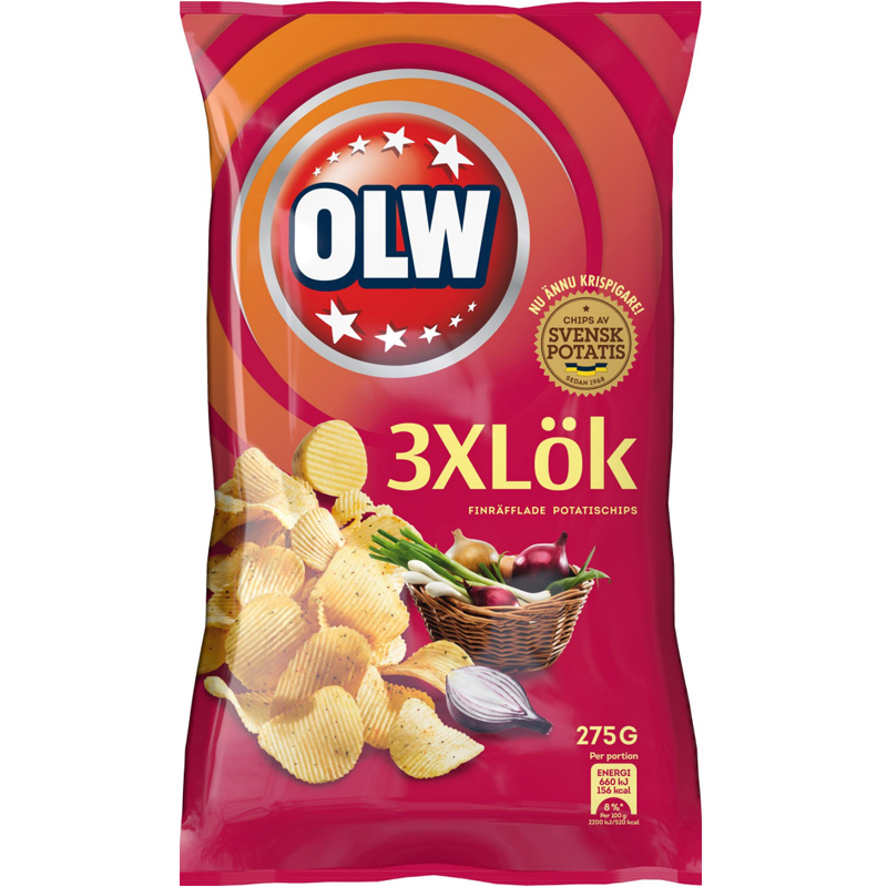 Chips 3xLök - 32% rabatt