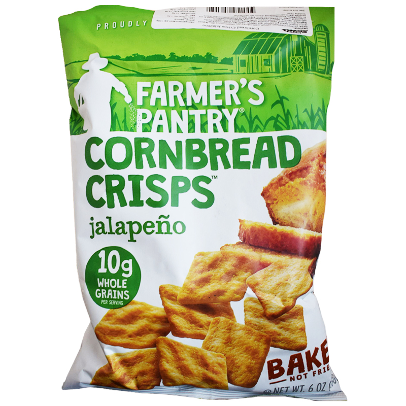 Kex "Cornbread Crisps Jalapeno" 170g - 49% rabatt