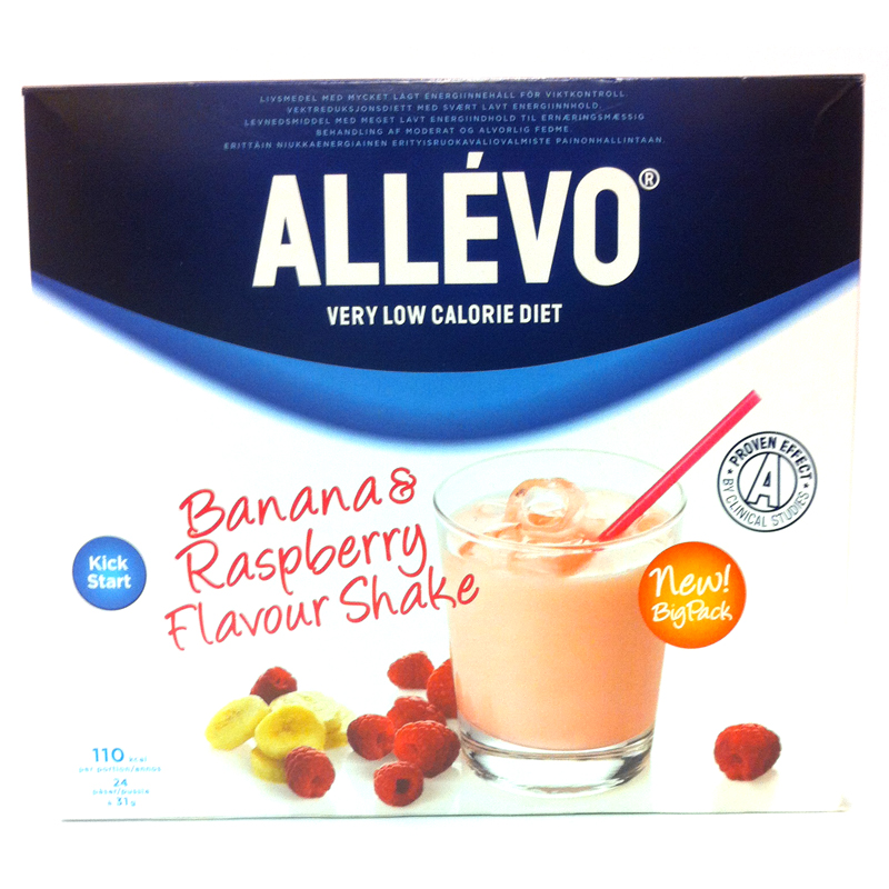 Viktminskningsshake Banan & Hallon 744g - 50% rabatt