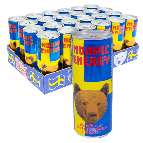 Nordic Energy High Caffeine - 25 cl x 24
