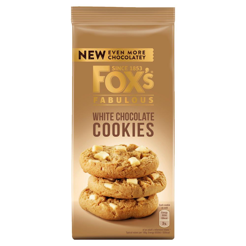 Foxs Fabulous White Chocolate Cookies 180g