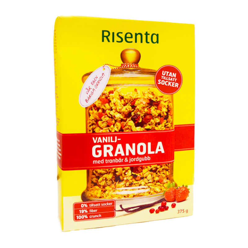 Granola Vanilj Tranbär & Jordgubb - 49% rabatt