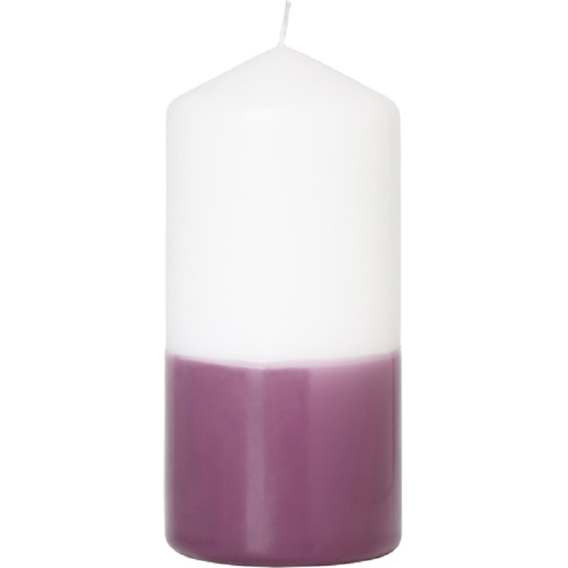 Blockljus Vit/Plommon - 67% rabatt
