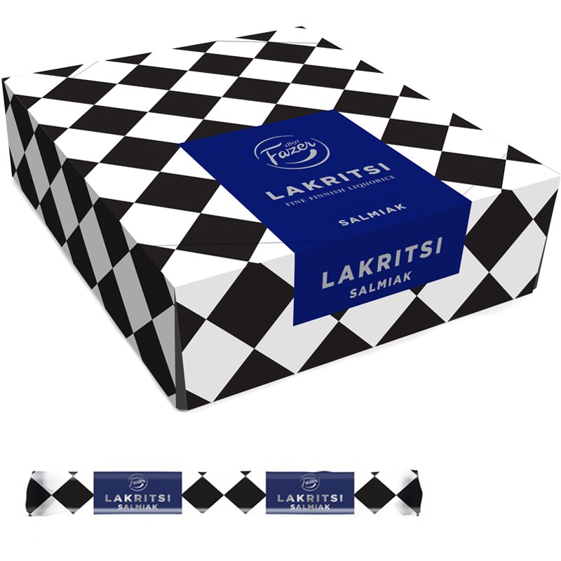 Hel Låda Lakritsstänger "Salmiak" 30 x 20g - 61% rabatt