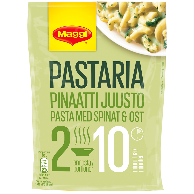 Pasta Spenat & Ost 151g - 35% rabatt