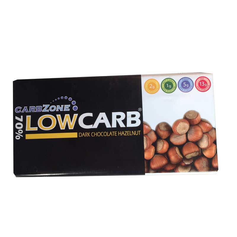 Low Carb Mörk choklad Hasselnöt - 61% rabatt