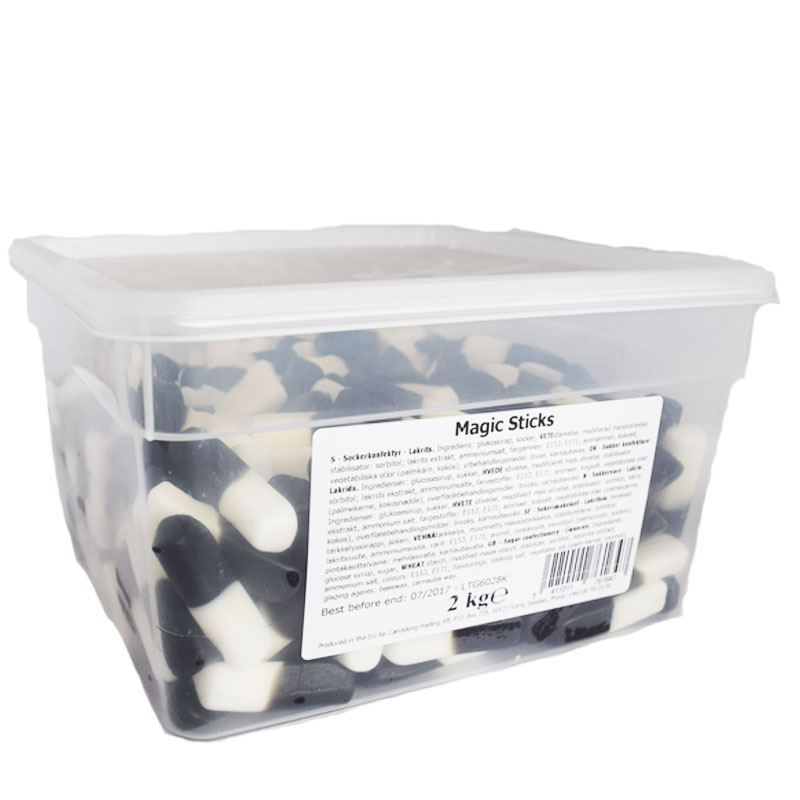 Hel Låda Godis "Magic Sticks" 2kg - 61% rabatt