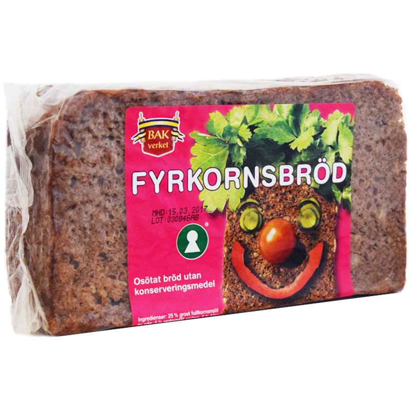 Fyrkornsbröd 500g - 40% rabatt