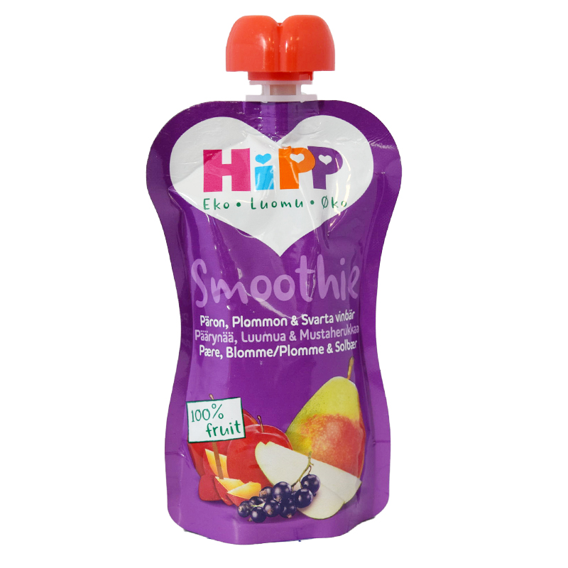 Hipp Smoothie Päron, Plomon & Svart Vinbär - 33% rabatt
