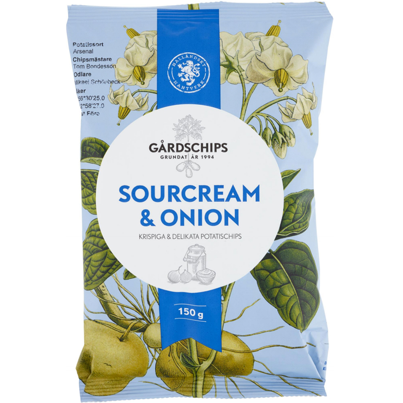 Chips "Sourcream & Onion" 150g - 58% rabatt