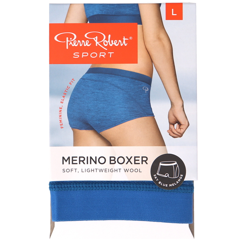 Träningstrosor Boxer Merinoull Sky Blue Stlk L - 67% rabatt