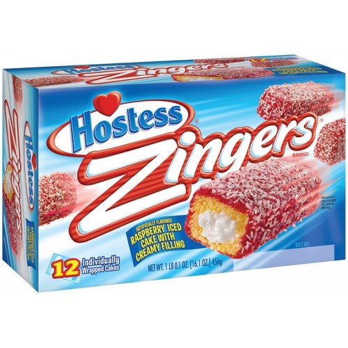 Hostess Zingers Raspberry Coconut Cakes