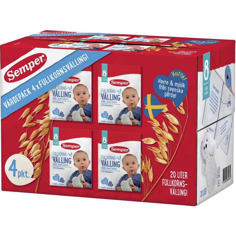 Fullkornsvälling "8 Månader" 2,9kg - 21% rabatt