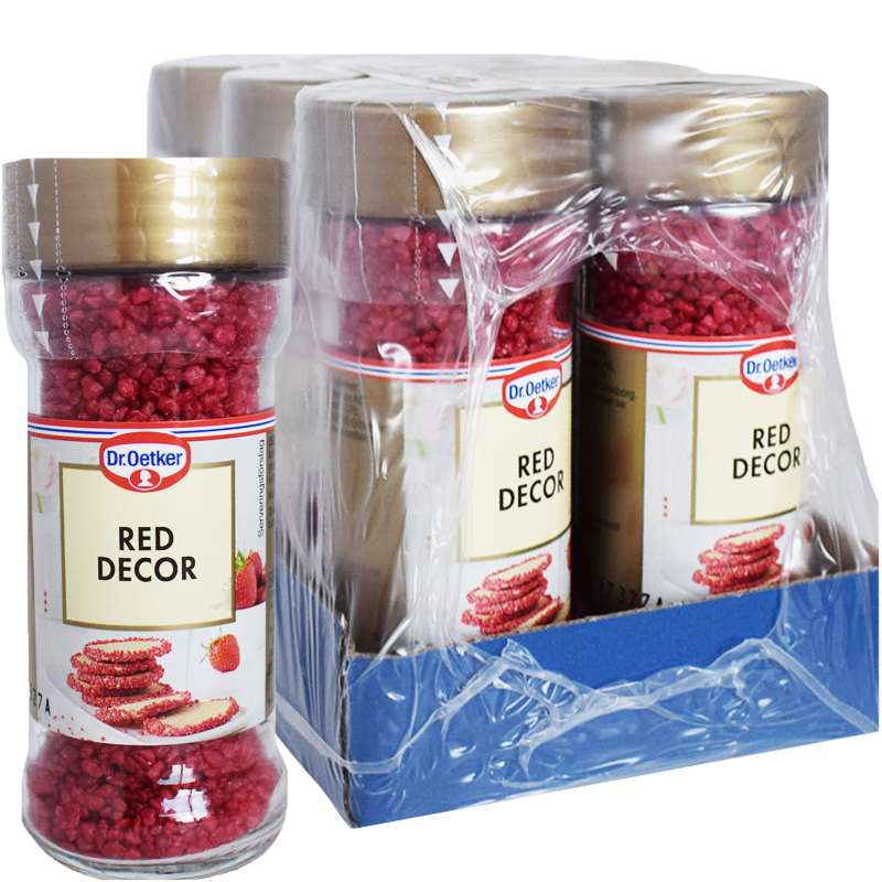 Hel Låda Dekoration "Red Decor" 6 x 65g - 73% rabatt