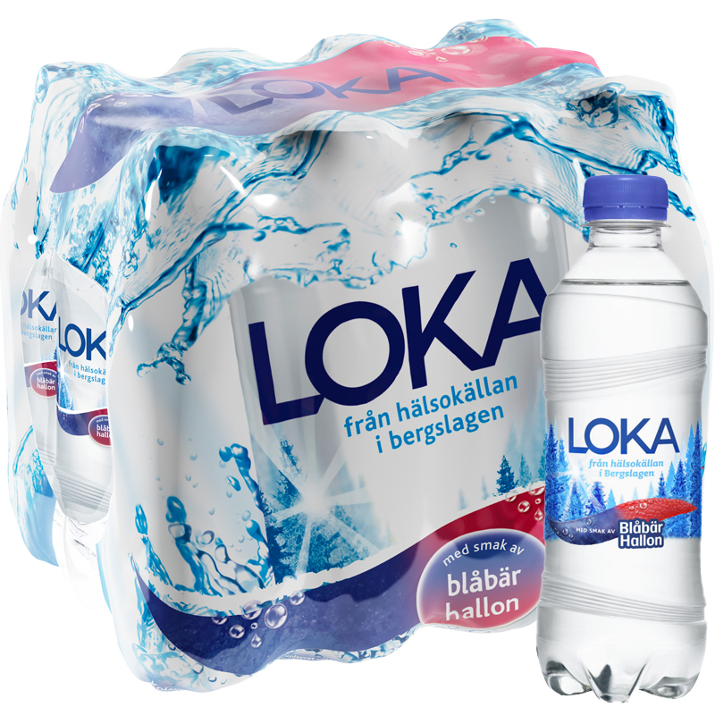 Kolsyrat Vatten Blåbär & Hallon 12 x 33cl - 37% rabatt