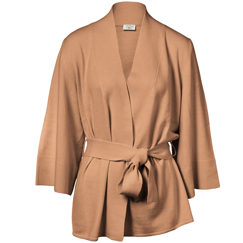 Loungewear cardigan Merinoull Kamel Stl L/XL - 67% rabatt