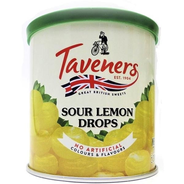 Taveners Sour Lemon Drops 200g