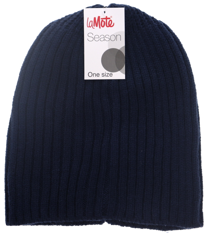Stickad Mössa Navy One Size - 78% rabatt