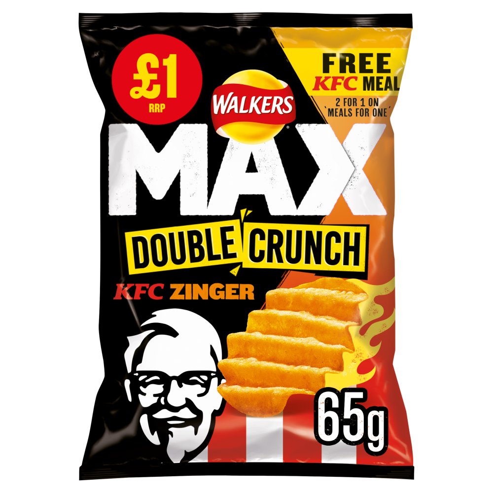 Walkers Max Double Crunch KFC Zinger Chips 65g