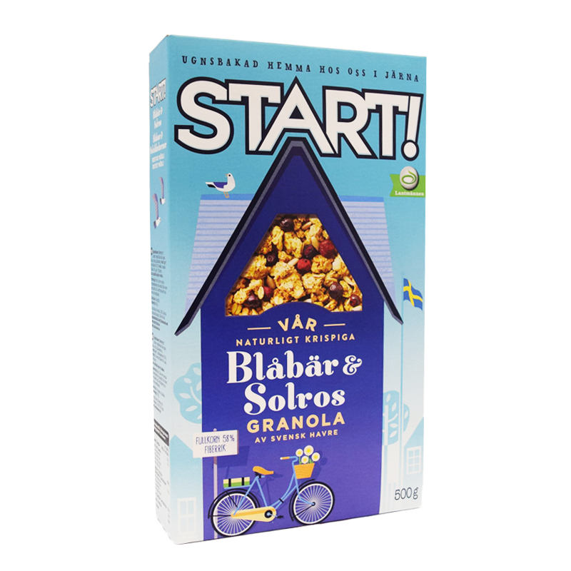 Granola Blåbär & Solros 500g - 72% rabatt